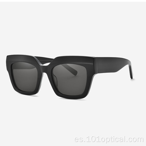 Gafas de sol cuadradas de acetato de vanguardia para mujer